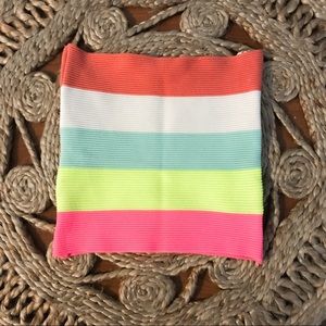 Debut neon striped tube top